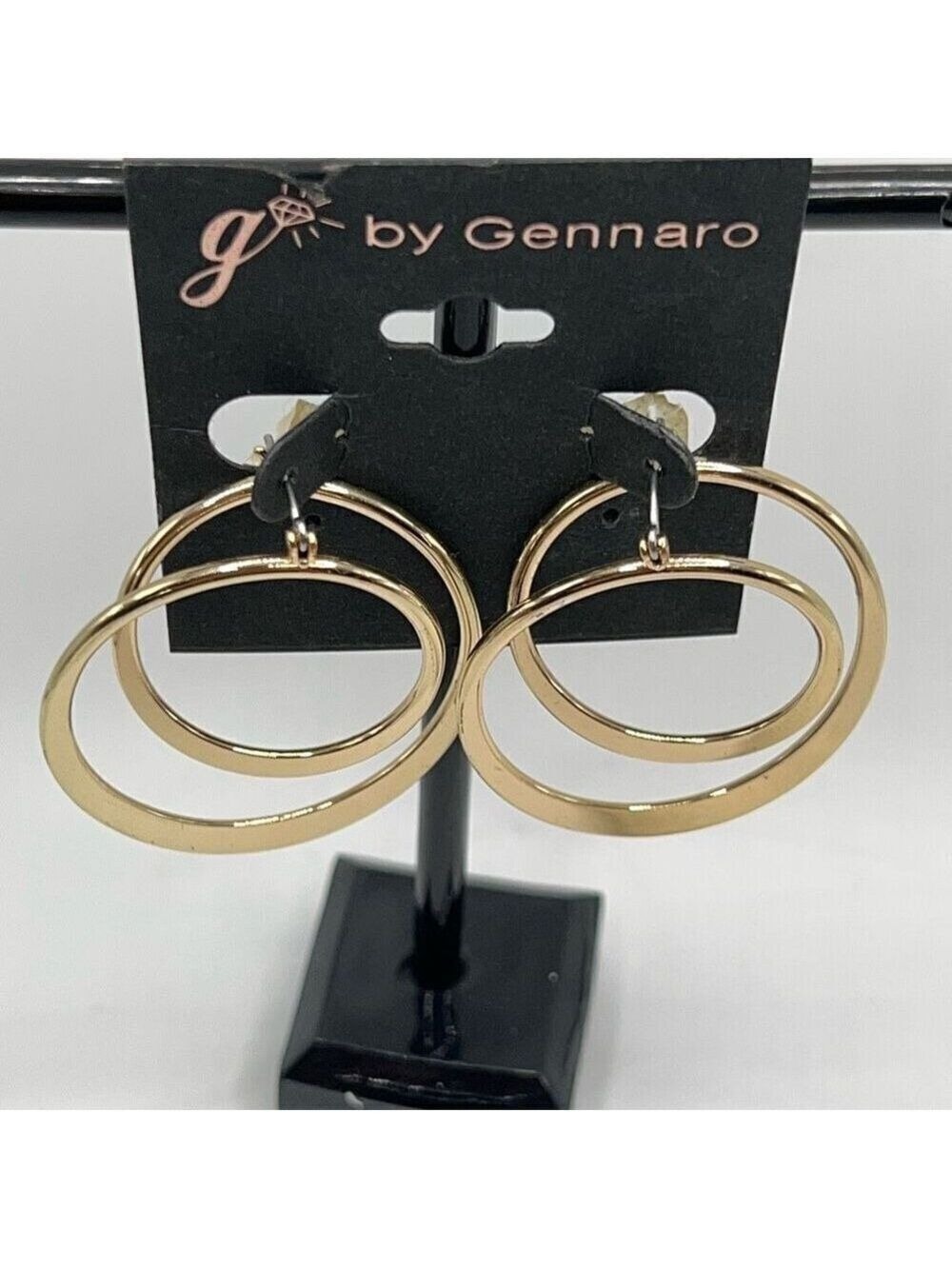Gold Hoops G by Gennaro Earrings